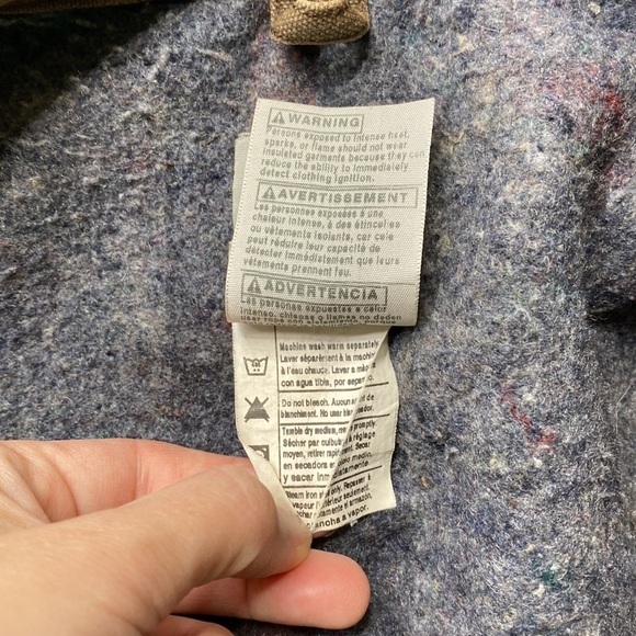 Vintage Carhartt C58 CHT Brown Blanket Lined Chore Barn Jacket Size Large - Picture 6 of 10